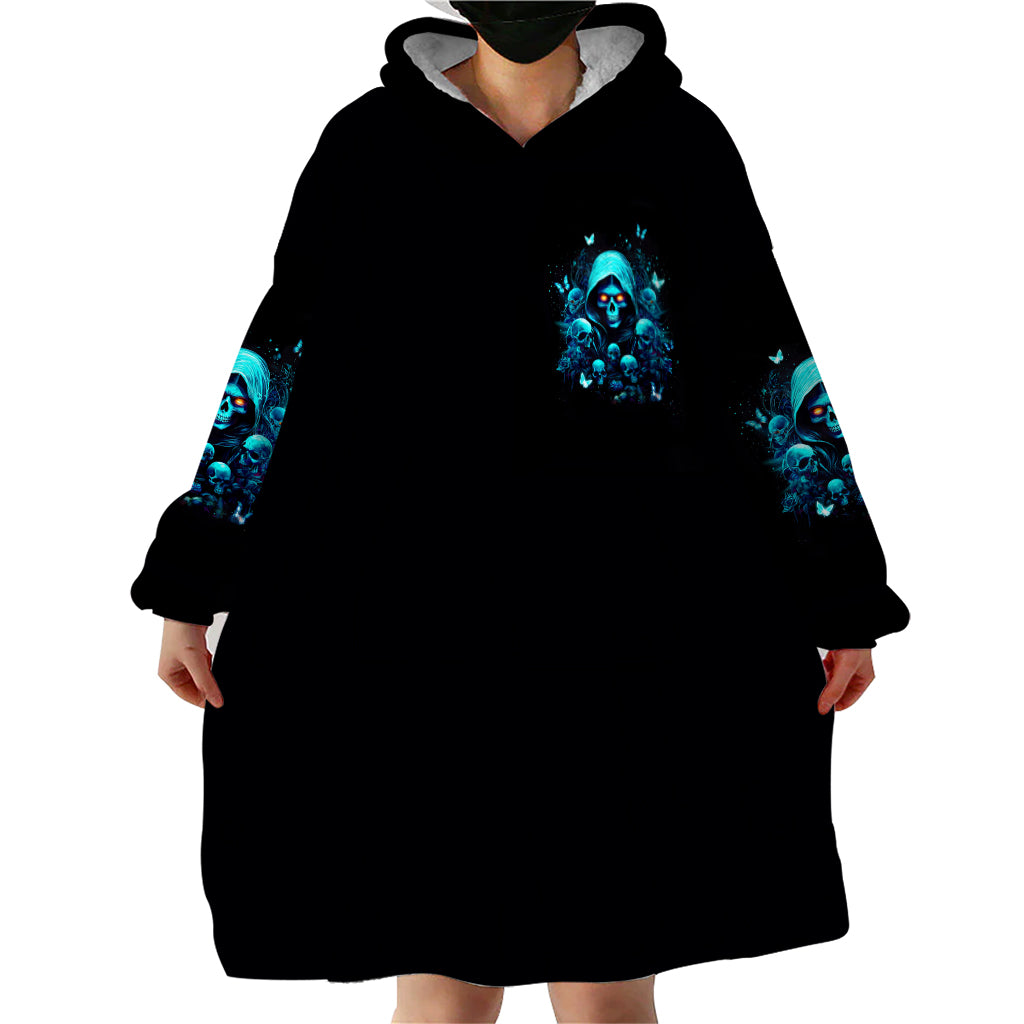 Witch Skull Wearable Blanket Hoodie The Good Girl In Me Got Tired Of The Bullshit - Wonder Print Shop