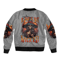 Witch Skull Bomber Jacket A Wee Bit Wicked - Wonder Print Shop
