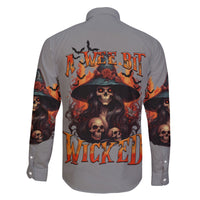 Witch Skull Family Matching Puletasi Dress and Hawaiian Shirt A Wee Bit Wicked - Wonder Print Shop