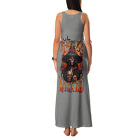 Witch Skull Family Matching Tank Maxi Dress and Hawaiian Shirt A Wee Bit Wicked - Wonder Print Shop