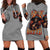 Witch Skull Hoodie Dress A Wee Bit Wicked - Wonder Print Shop