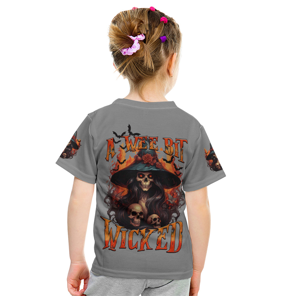 Witch Skull Kid T Shirt A Wee Bit Wicked - Wonder Print Shop