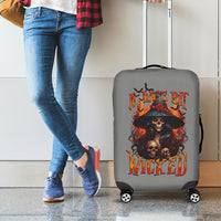 Witch Skull Luggage Cover A Wee Bit Wicked - Wonder Print Shop