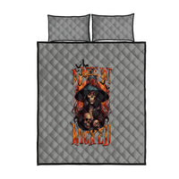 Witch Skull Quilt Bed Set A Wee Bit Wicked - Wonder Print Shop