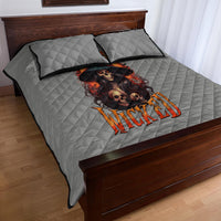 Witch Skull Quilt Bed Set A Wee Bit Wicked - Wonder Print Shop
