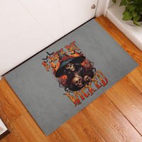Witch Skull Rubber Doormat A Wee Bit Wicked - Wonder Print Shop