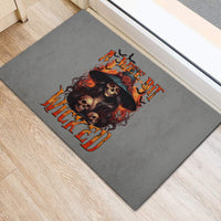 Witch Skull Rubber Doormat A Wee Bit Wicked - Wonder Print Shop