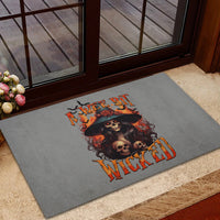Witch Skull Rubber Doormat A Wee Bit Wicked - Wonder Print Shop
