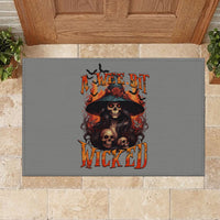 Witch Skull Rubber Doormat A Wee Bit Wicked - Wonder Print Shop