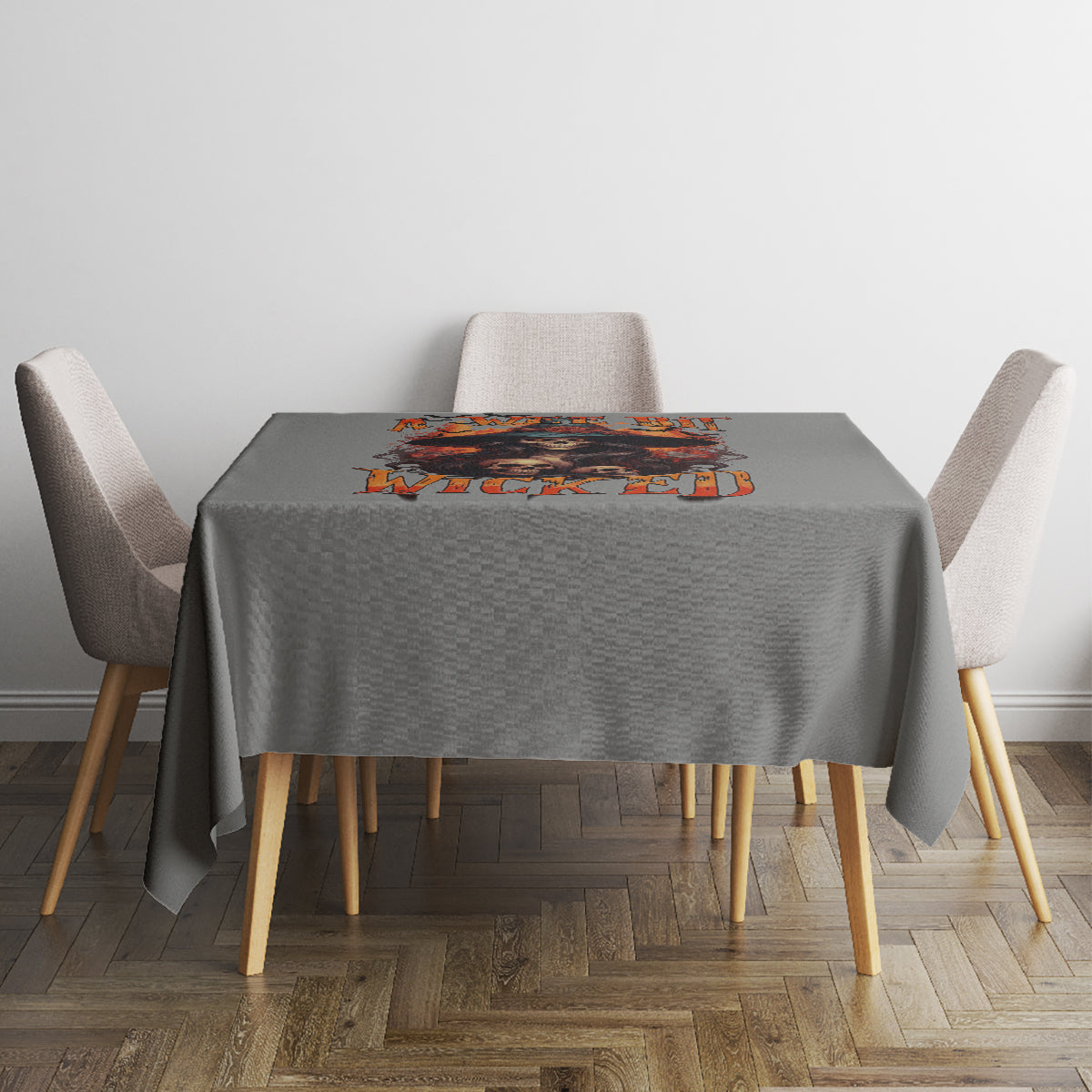Witch Skull Tablecloth A Wee Bit Wicked - Wonder Print Shop