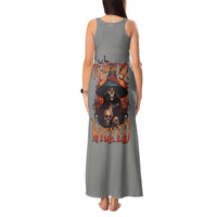 Witch Skull Tank Maxi Dress A Wee Bit Wicked - Wonder Print Shop