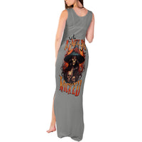 Witch Skull Tank Maxi Dress A Wee Bit Wicked - Wonder Print Shop