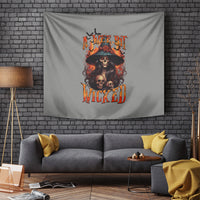 Witch Skull Tapestry A Wee Bit Wicked - Wonder Print Shop