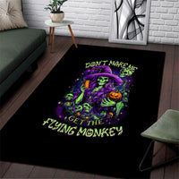 Witch Skull Area Rug Don't Make Me Get The Flying Monkey - Wonder Print Shop