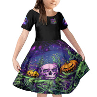 Witch Skull Family Matching Mermaid Dress and Hawaiian Shirt Don't Make Me Get The Flying Monkey - Wonder Print Shop