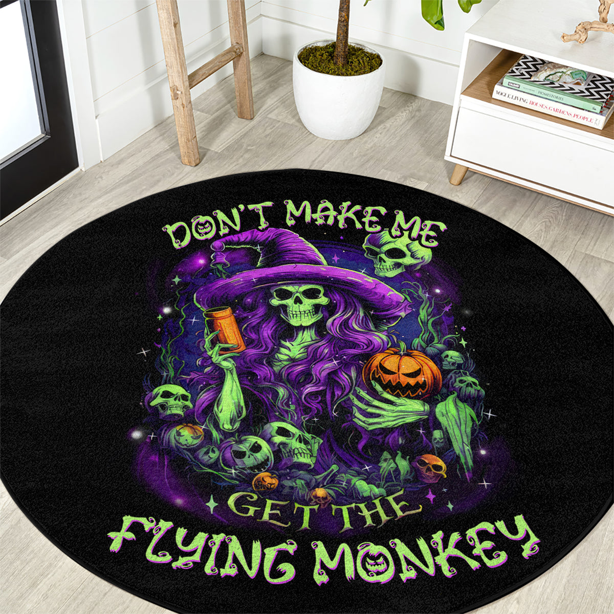 witch-skull-round-carpet-dont-make-me-get-the-flying-monkey