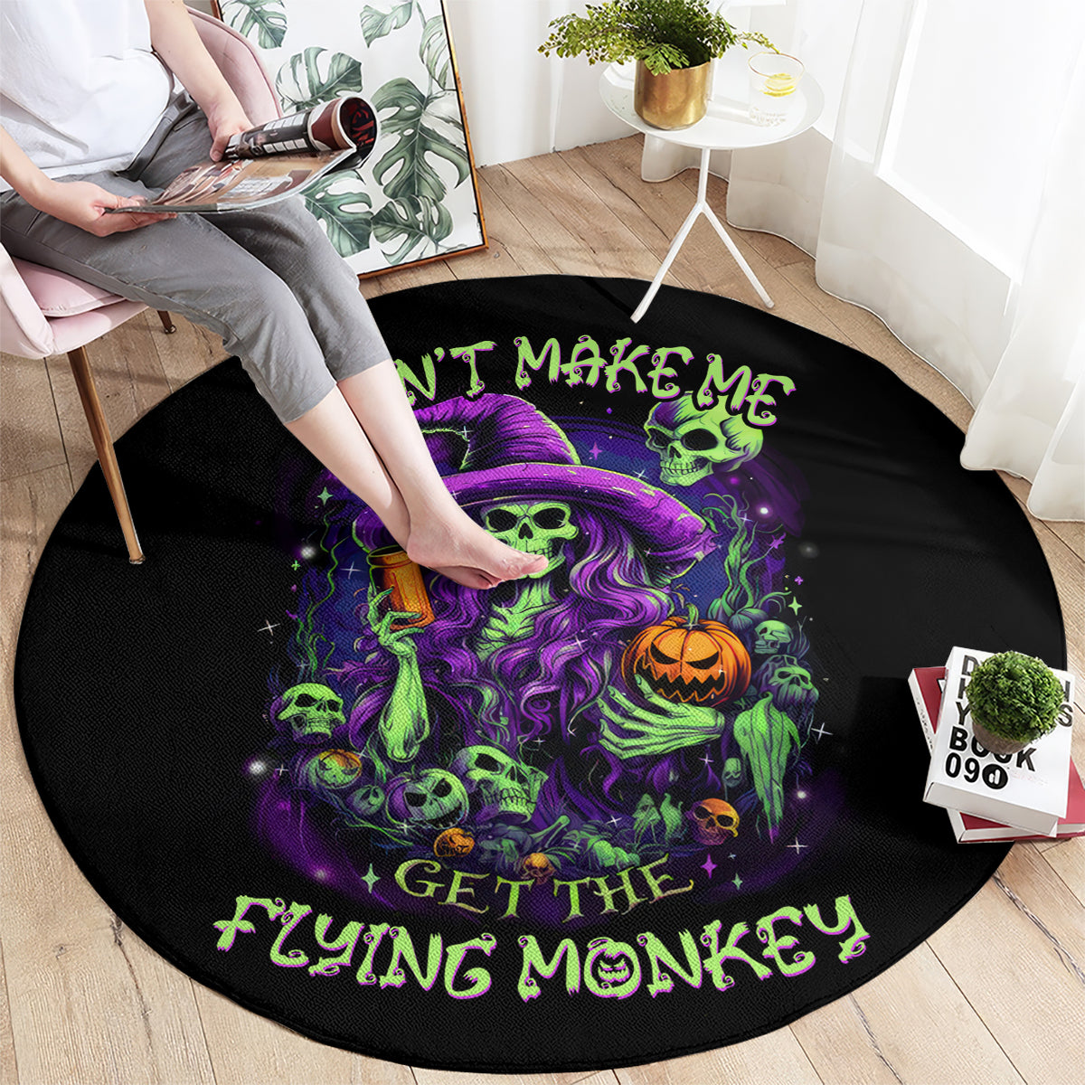 witch-skull-round-carpet-dont-make-me-get-the-flying-monkey