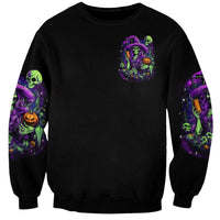 Witch Skull Sweatshirt Don't Make Me Get The Flying Monkey - Wonder Print Shop