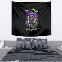 Witch Skull Tapestry Don't Make Me Get The Flying Monkey - Wonder Print Shop