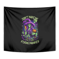 Witch Skull Tapestry Don't Make Me Get The Flying Monkey - Wonder Print Shop