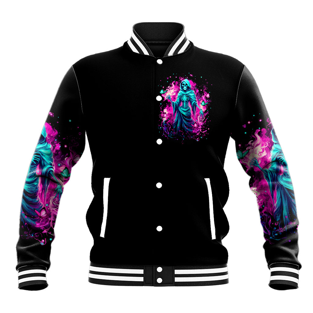 Witch Skull Baseball Jacket Don't Be So Quick To Judge Me - Wonder Print Shop