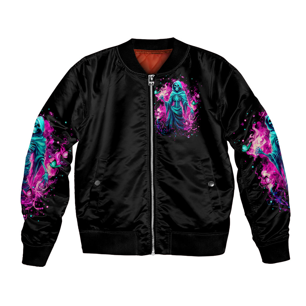 Witch Skull Bomber Jacket Don't Be So Quick To Judge Me - Wonder Print Shop