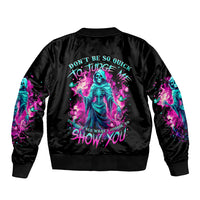 Witch Skull Bomber Jacket Don't Be So Quick To Judge Me - Wonder Print Shop