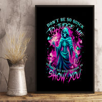 Witch Skull Canvas Wall Art Don't Be So Quick To Judge Me - Wonder Print Shop