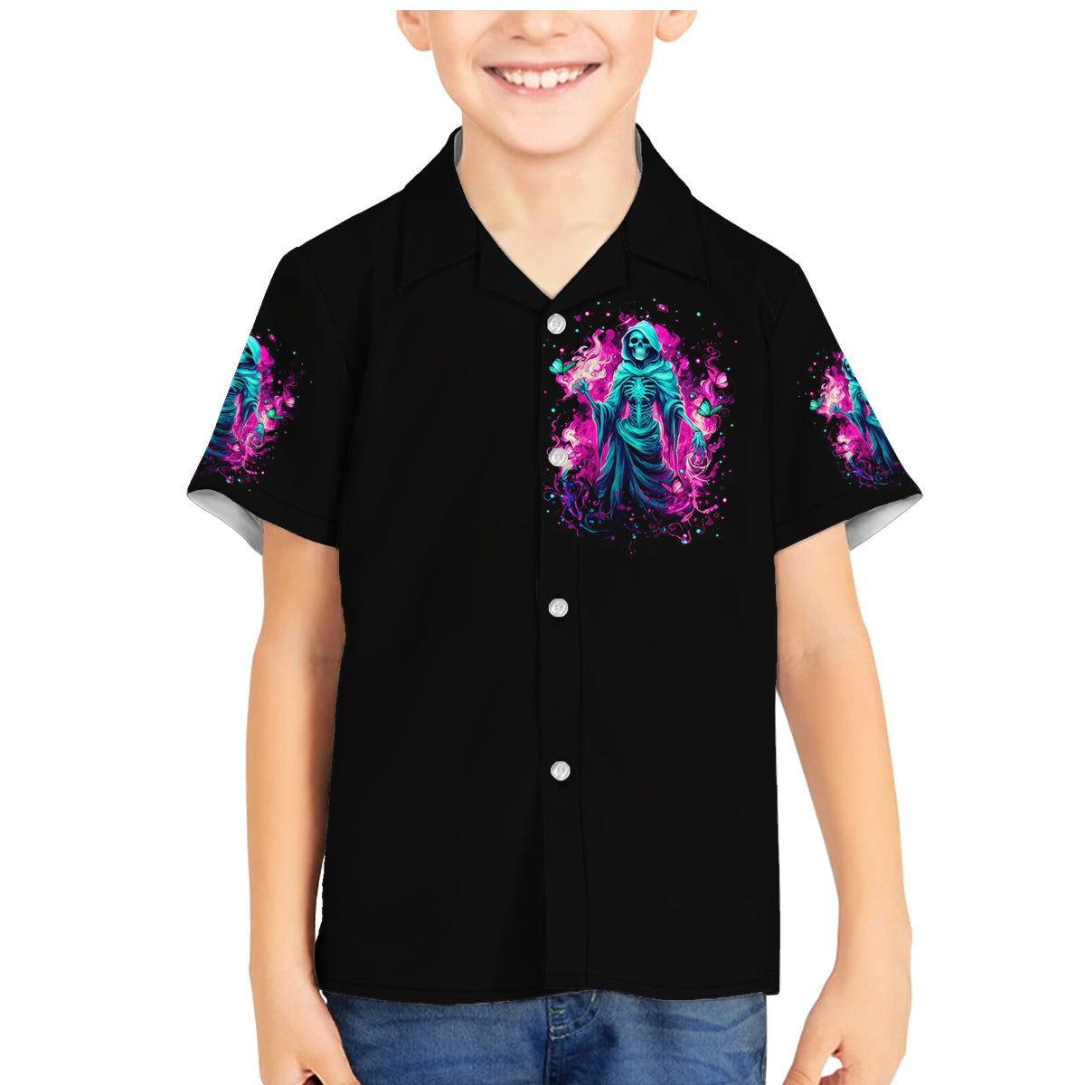 Witch Skull Family Matching Mermaid Dress and Hawaiian Shirt Don't Be So Quick To Judge Me - Wonder Print Shop
