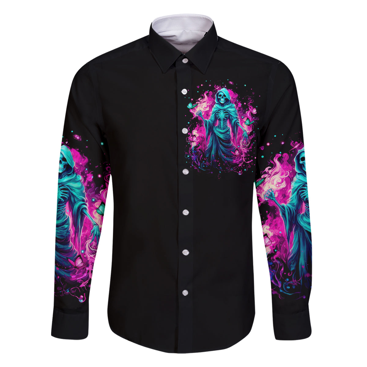 Witch Skull Family Matching Off Shoulder Maxi Dress and Hawaiian Shirt Don't Be So Quick To Judge Me - Wonder Print Shop