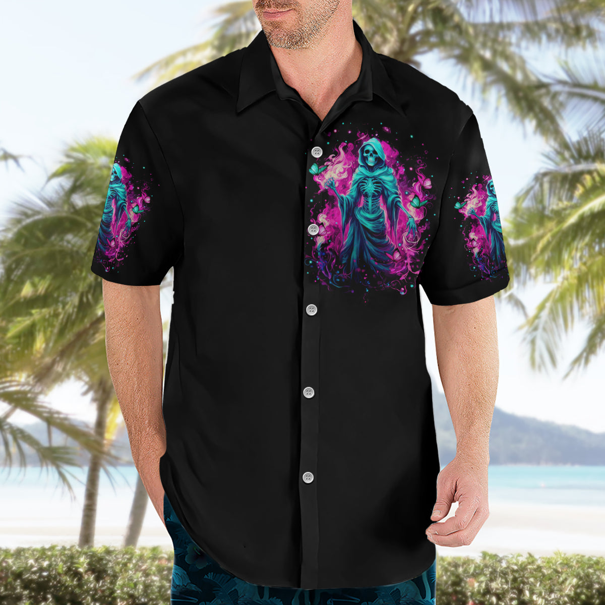 Witch Skull Hawaiian Shirt Don't Be So Quick To Judge Me - Wonder Print Shop