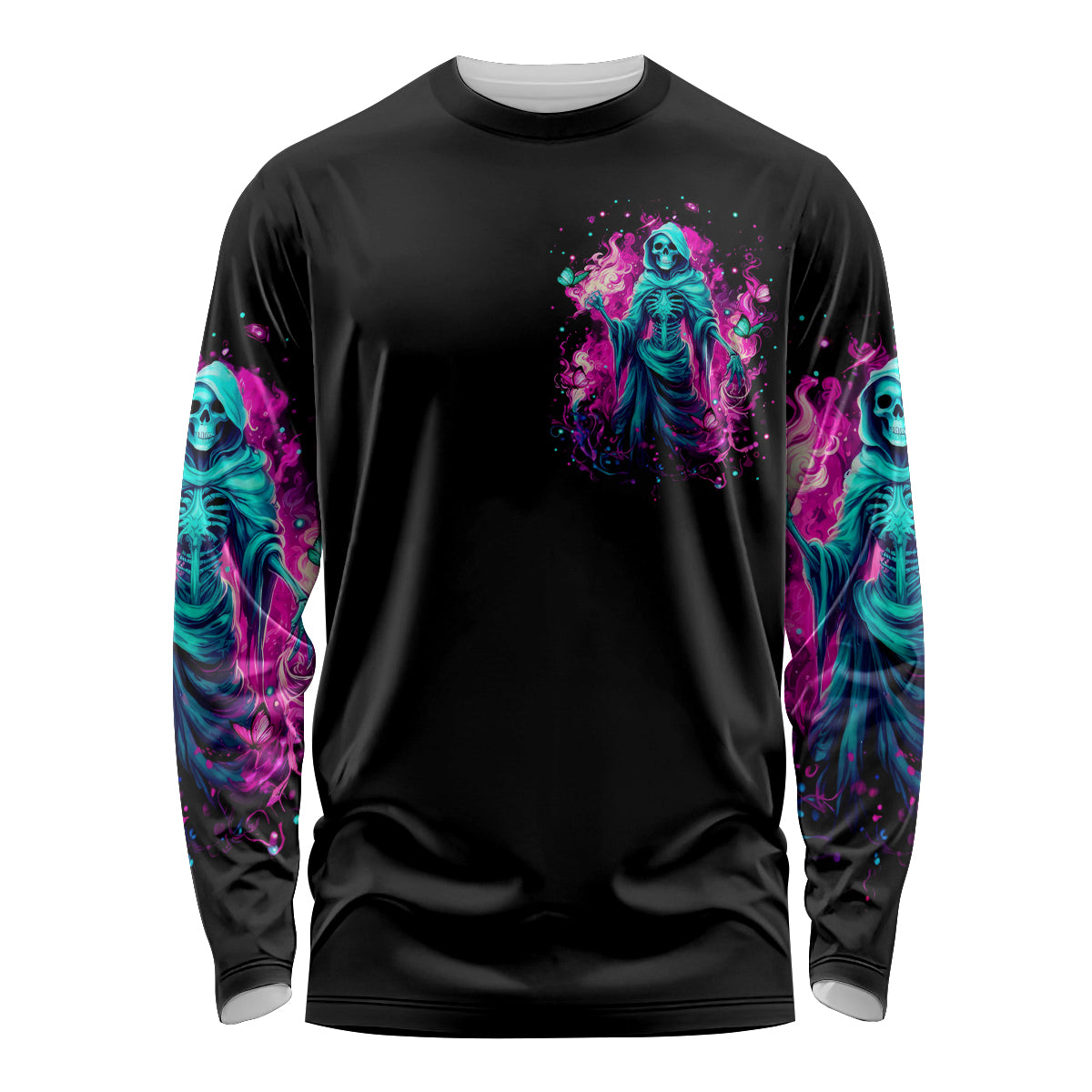 Witch Skull Long Sleeve Shirt Don't Be So Quick To Judge Me - Wonder Print Shop