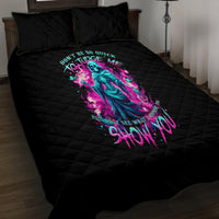 Witch Skull Quilt Bed Set Don't Be So Quick To Judge Me - Wonder Print Shop