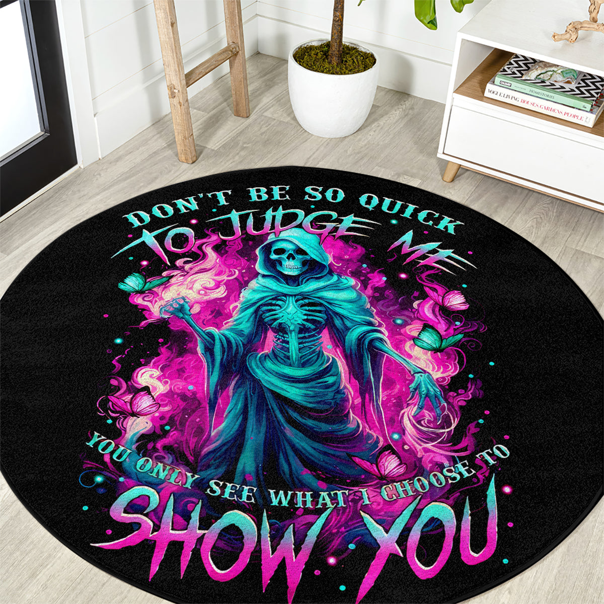 witch-skull-round-carpet-dont-be-so-quick-to-judge-me