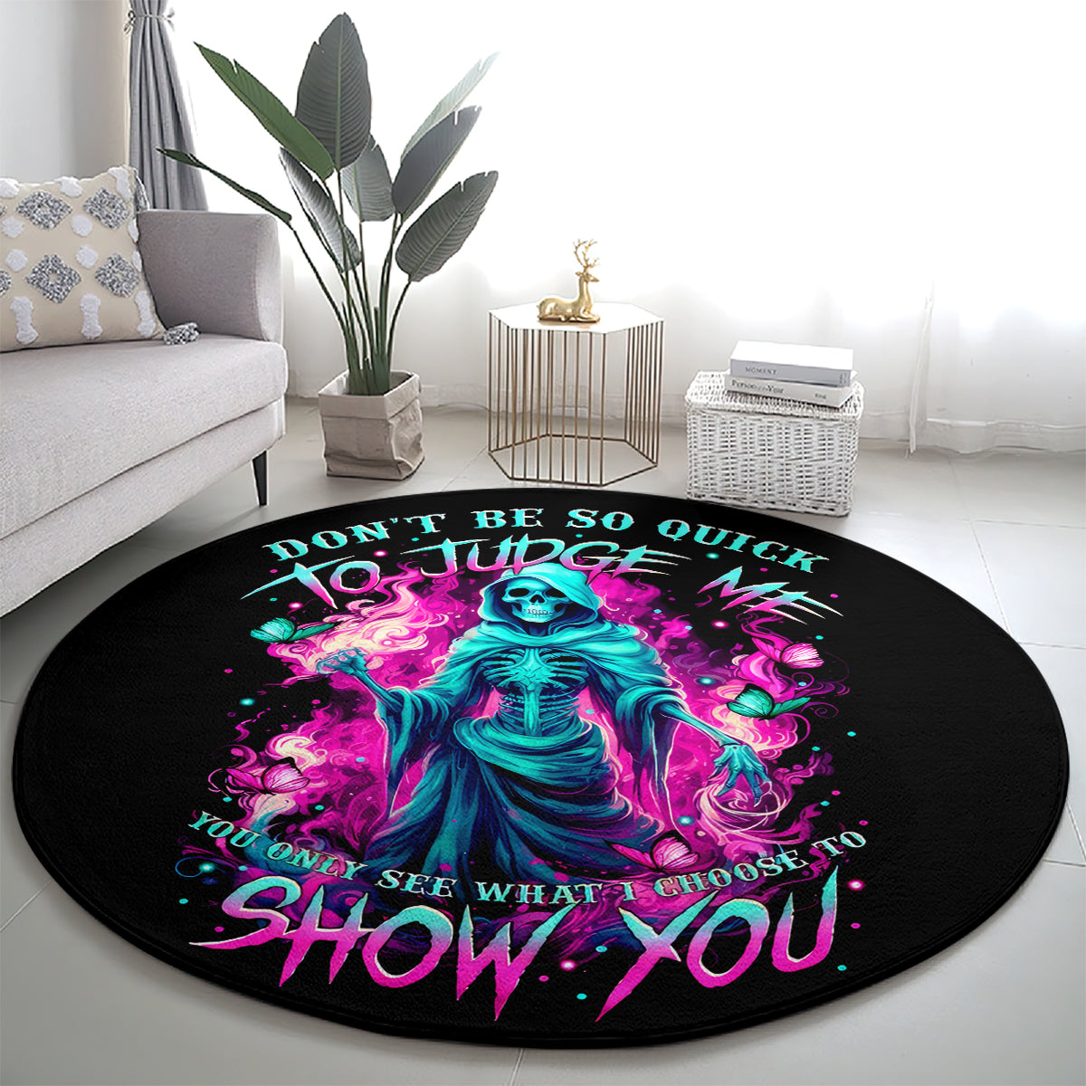 witch-skull-round-carpet-dont-be-so-quick-to-judge-me