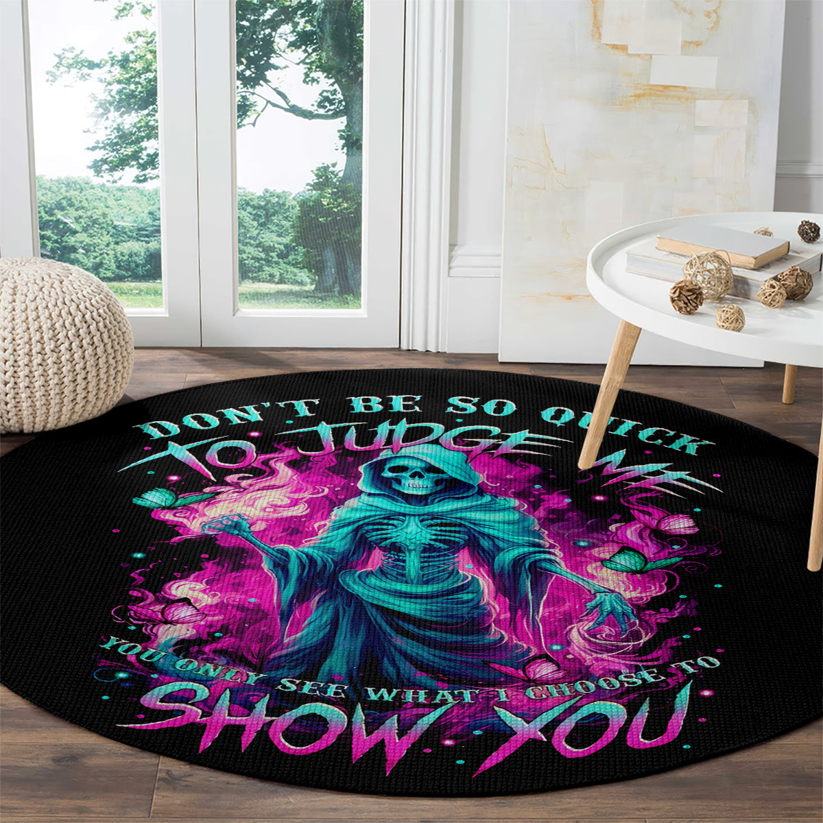 witch-skull-round-carpet-dont-be-so-quick-to-judge-me