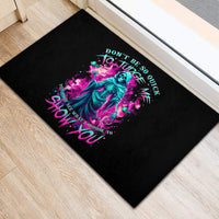 Witch Skull Rubber Doormat Don't Be So Quick To Judge Me - Wonder Print Shop
