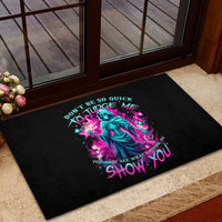 Witch Skull Rubber Doormat Don't Be So Quick To Judge Me - Wonder Print Shop