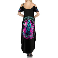 Witch Skull Summer Maxi Dress Don't Be So Quick To Judge Me - Wonder Print Shop