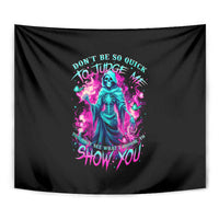 Witch Skull Tapestry Don't Be So Quick To Judge Me - Wonder Print Shop