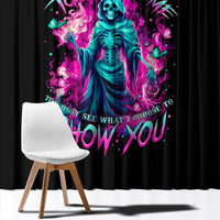 Witch Skull Window Curtain Don't Be So Quick To Judge Me - Wonder Print Shop