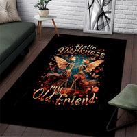 Fairy Skull Area Rug Hello Darkness My Old Friend - Wonder Print Shop