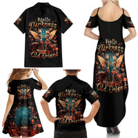 Fairy Skull Family Matching Summer Maxi Dress and Hawaiian Shirt Hello Darkness My Old Friend - Wonder Print Shop