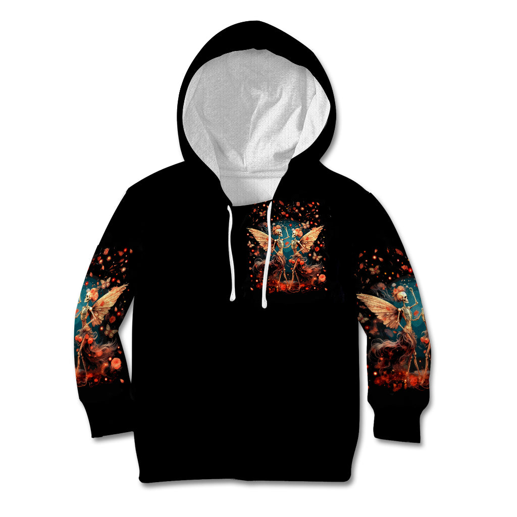 Fairy Skull Kid Hoodie Hello Darkness My Old Friend - Wonder Print Shop