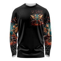Fairy Skull Long Sleeve Shirt Hello Darkness My Old Friend - Wonder Print Shop