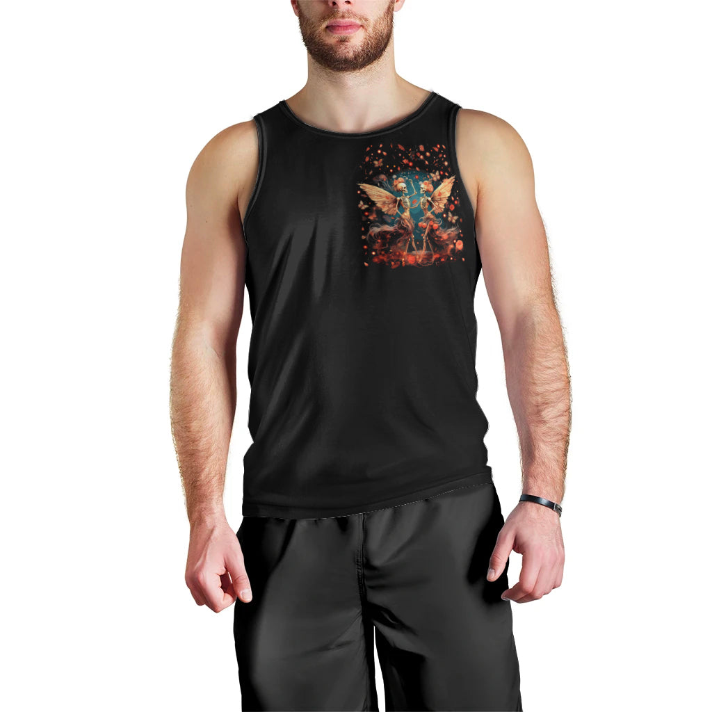 Fairy Skull Men Tank Top Hello Darkness My Old Friend - Wonder Print Shop