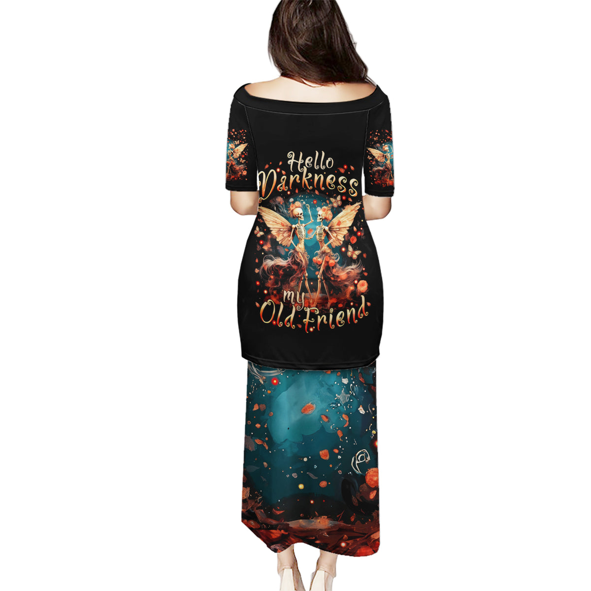 Fairy Skull Puletasi Hello Darkness My Old Friend - Wonder Print Shop