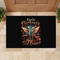 Fairy Skull Rubber Doormat Hello Darkness My Old Friend - Wonder Print Shop