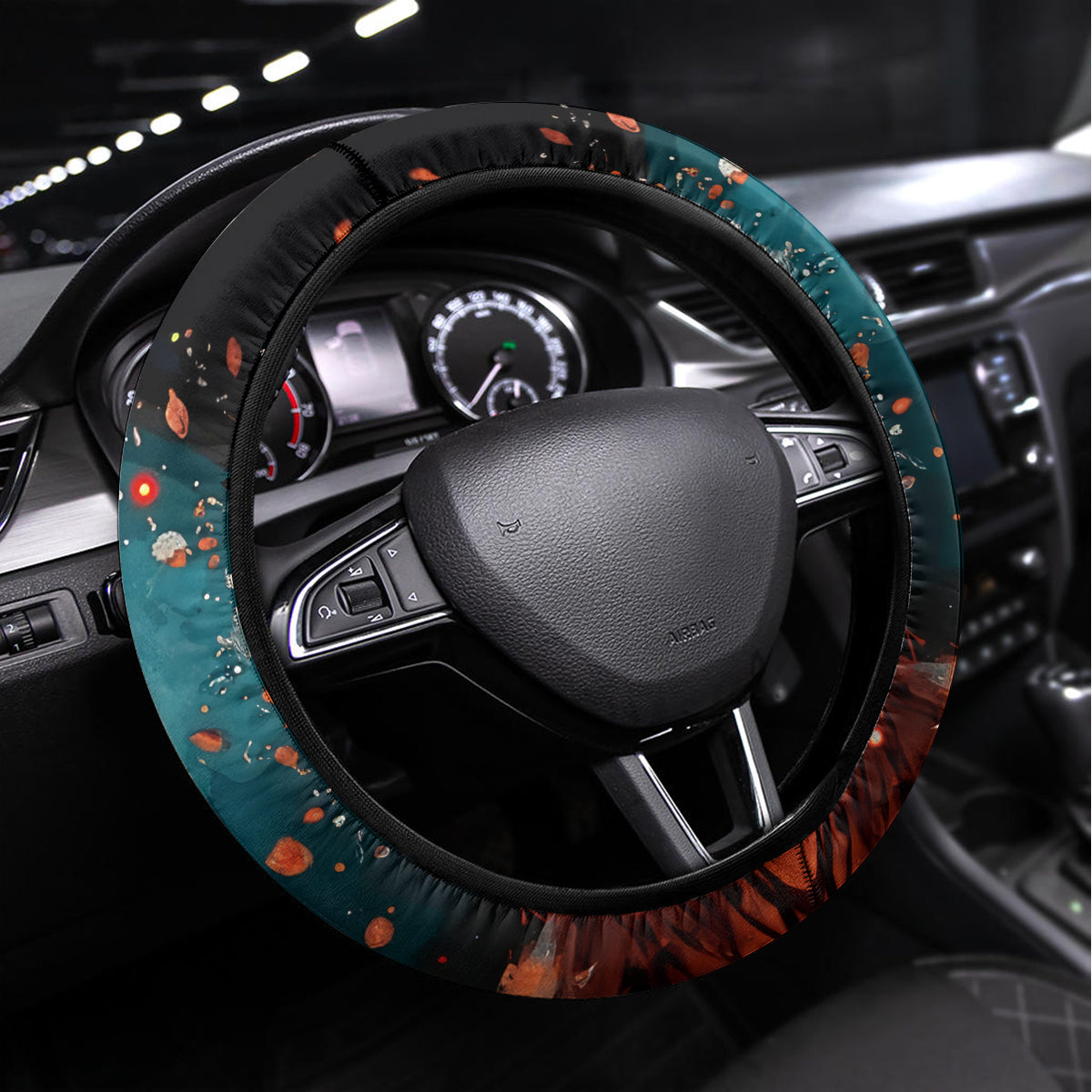 Fairy Skull Steering Wheel Cover Hello Darkness My Old Friend - Wonder Print Shop