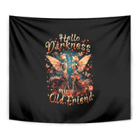 Fairy Skull Tapestry Hello Darkness My Old Friend - Wonder Print Shop